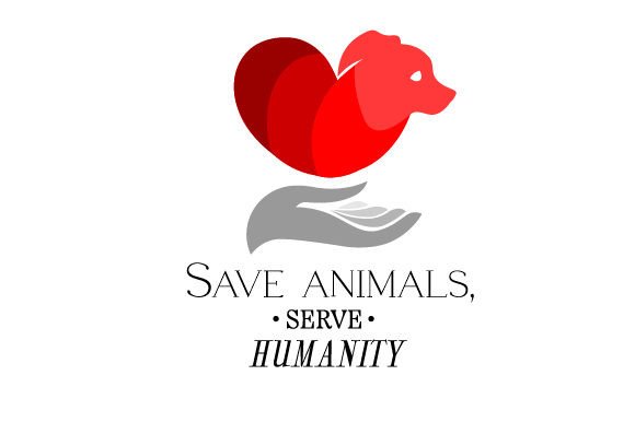 Animal Rescue Logo, Dog with Quote: A Heartfelt Embroidery Design for Real Projects