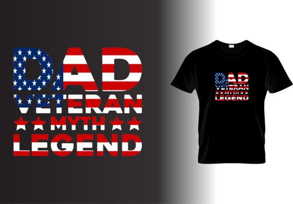 Dad Veteran Myth Legend T-shirt Design Review