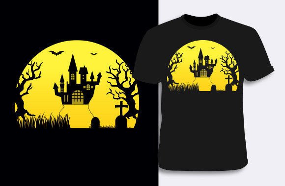 Halloween T-shirt Design 4 Review: A Spooky-Elegant Embroidery File