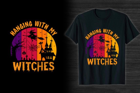 Halloween T-shirt Design Hanging Witches Review