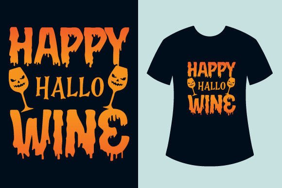 Happy Hallo Wine Funny Halloween T-Shirt Review for Embroidery Projects