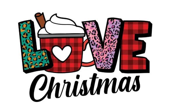 Love Christmas Sublimation Design