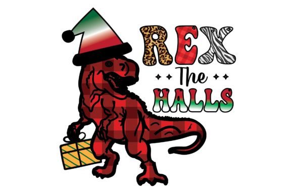 Rex the Halls Sublimation T-Shirt Design