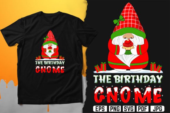 The Birthday Gnome T-Shirt Design Vector Review